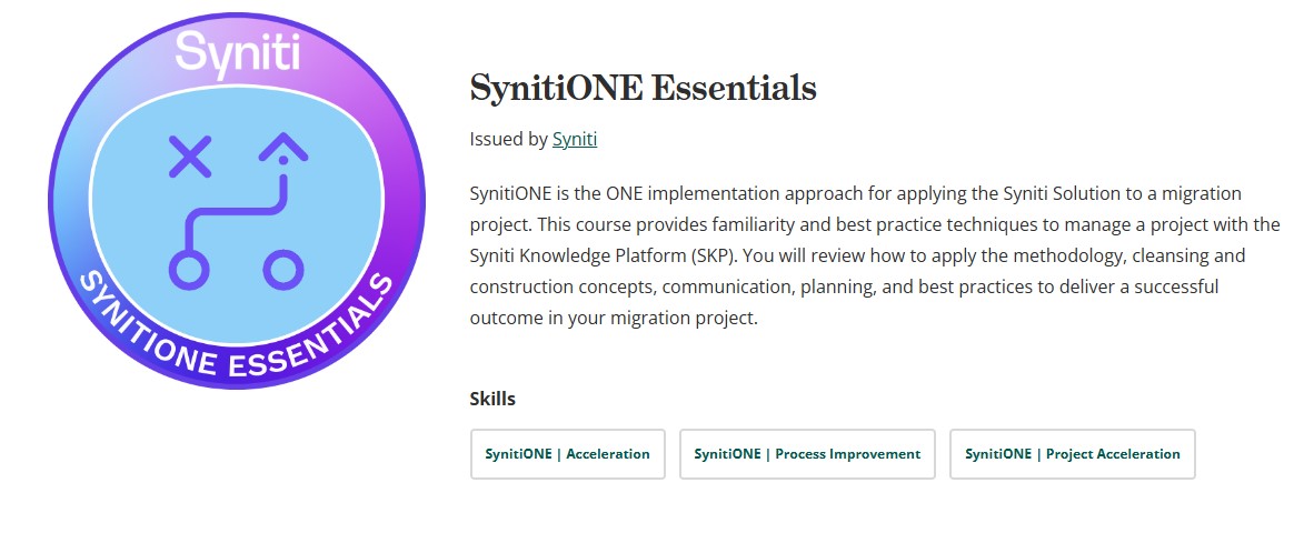 SynitiOne Essentials