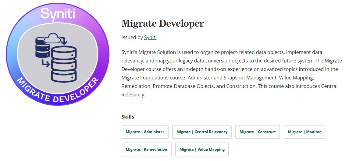 Migrate Developer