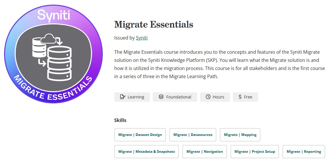 Migrate Essentials